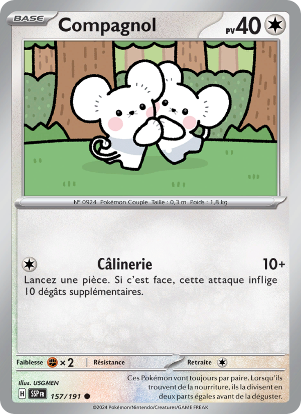 Compagnol 157 — Surging Sparks (French Pokémon TCG card)