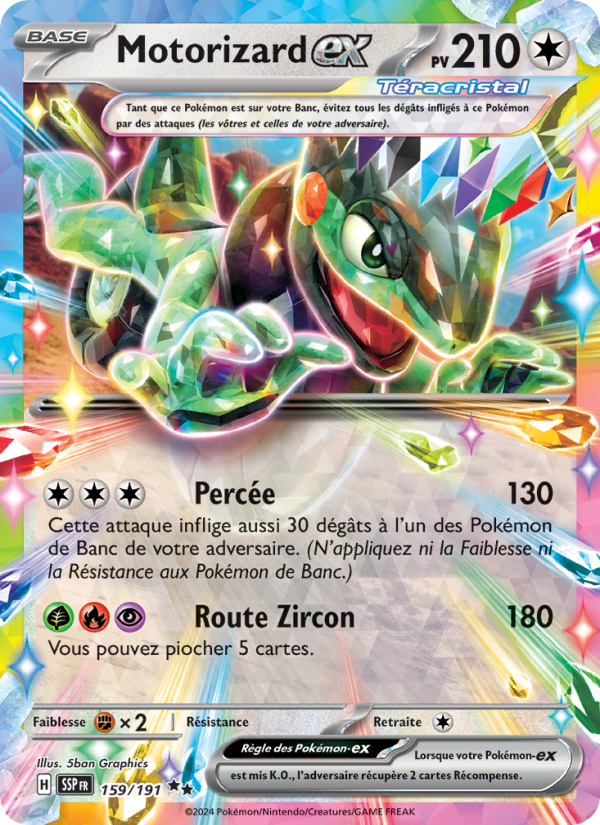 Motorizard-ex 159 — Surging Sparks (French Pokémon TCG card)