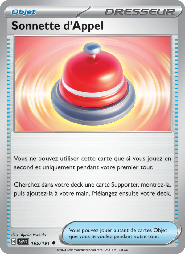 Sonnette d'Appel 165 — Surging Sparks (French Pokémon TCG card)