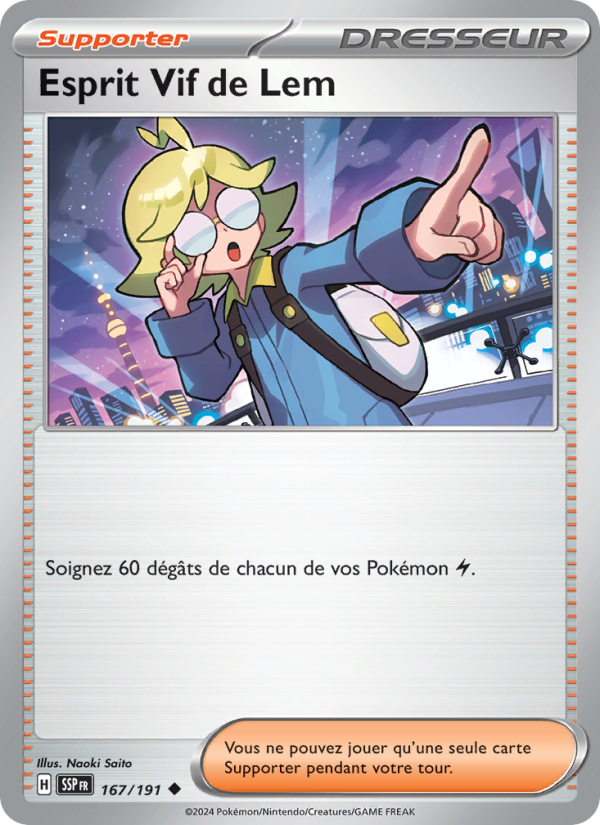 Esprit Vif de Lem 167 — Surging Sparks (French Pokémon TCG card)