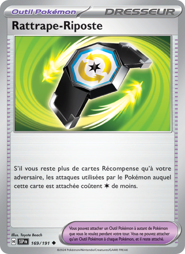 Rattrape-Riposte 169 — Surging Sparks (French Pokémon TCG card)