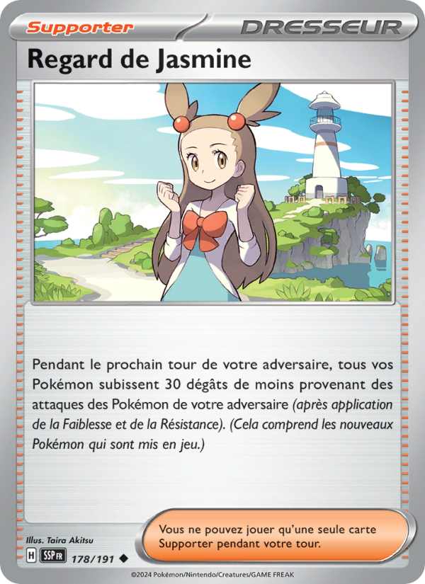 Regard de Jasmine 178 — Surging Sparks (French Pokémon TCG card)
