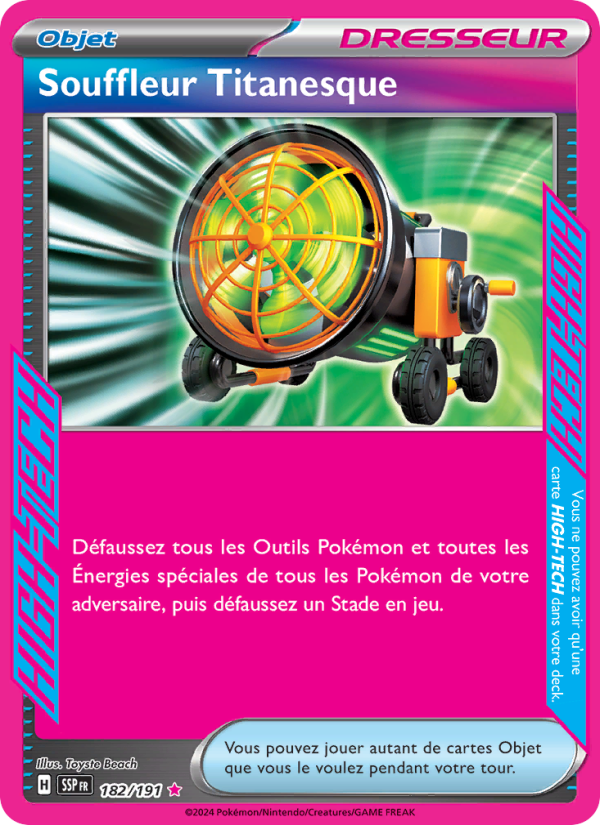 Souffleur Titanesque 182 — Surging Sparks (French Pokémon TCG card)