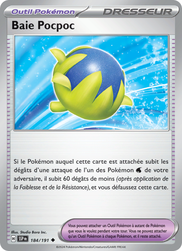 Baie Pocpoc 184 — Surging Sparks (French Pokémon TCG card)