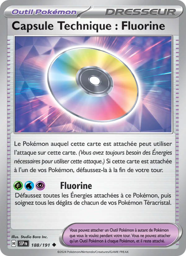 Capsule Technique : Fluorine 188 — Surging Sparks (French Pokémon TCG card)