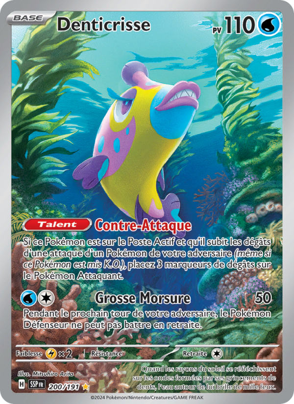 Denticrisse 200 — Surging Sparks (French Pokémon TCG card)