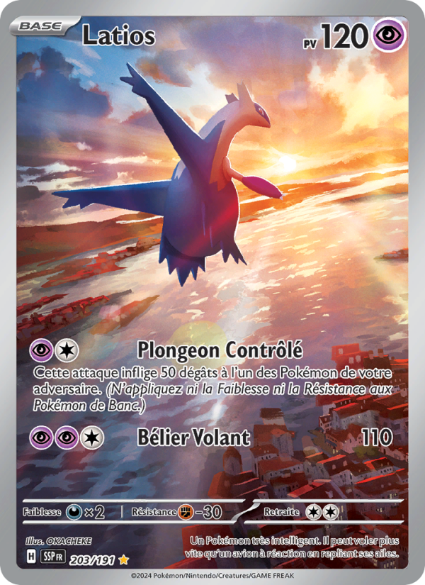 Latios 203 — Surging Sparks (French Pokémon TCG card)