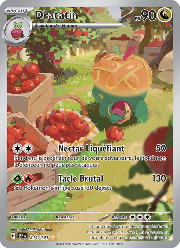 Dratatin 211 — Surging Sparks (French Pokémon TCG card)