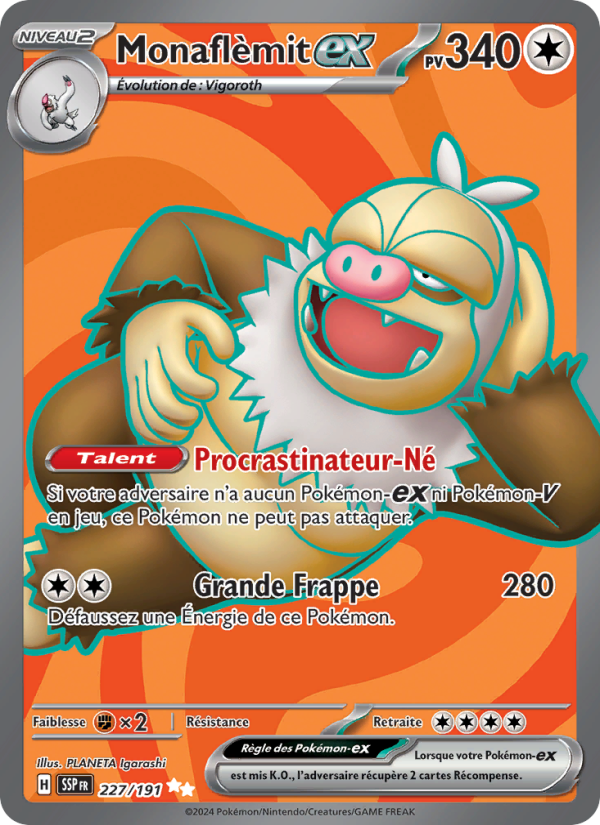 Monaflèmit-ex 227 — Surging Sparks (French Pokémon TCG card)