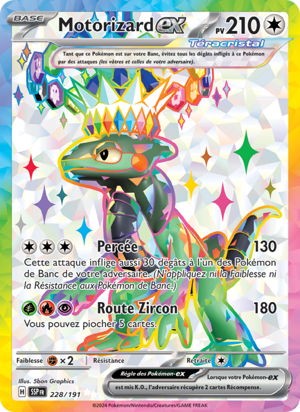 Motorizard-ex 228 — Surging Sparks (French Pokémon TCG card)