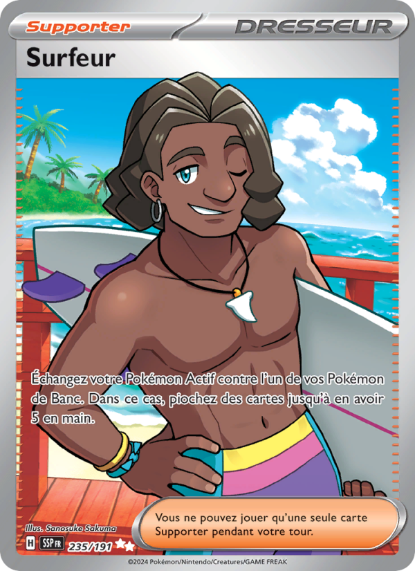 Surfeur 235 — Surging Sparks (French Pokémon TCG card)