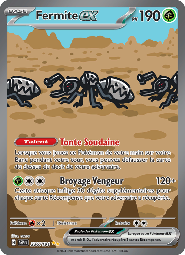 Fermite-ex 236 — Surging Sparks (French Pokémon TCG card)