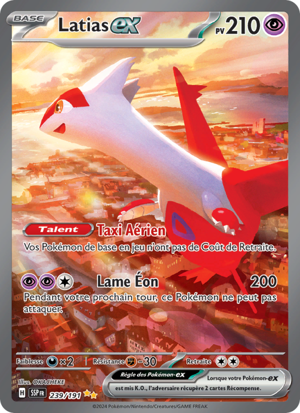 Latias-ex 239 — Surging Sparks (French Pokémon TCG card)