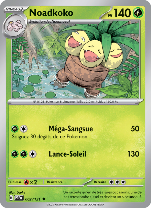Noadkoko 002 — Prismatische Entwicklungen (French Pokémon TCG card)