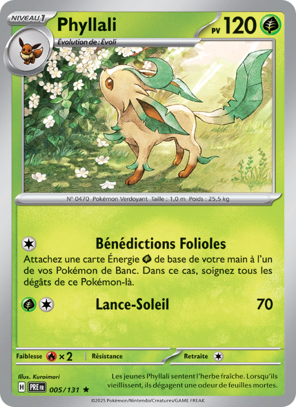 Phyllali 005 — Prismatische Entwicklungen (French Pokémon TCG card)