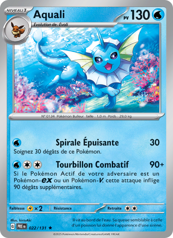 Aquali 022 — Prismatische Entwicklungen (French Pokémon TCG card)