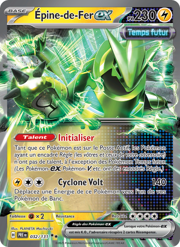 Épine-de-Fer-ex 032 — Prismatische Entwicklungen (French Pokémon TCG card)