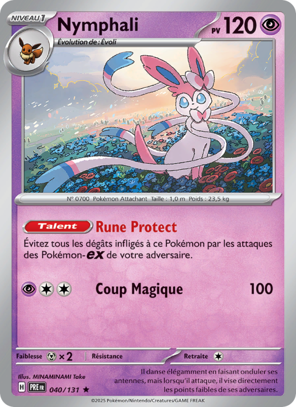 Nymphali 040 — Prismatische Entwicklungen (French Pokémon TCG card)