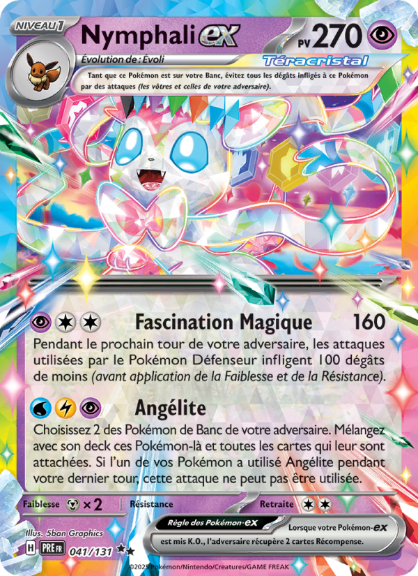 Nymphali-ex 041 — Prismatische Entwicklungen (French Pokémon TCG card)