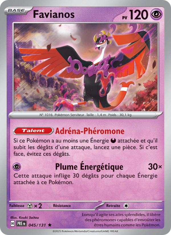 Favianos 045 — Prismatische Entwicklungen (French Pokémon TCG card)