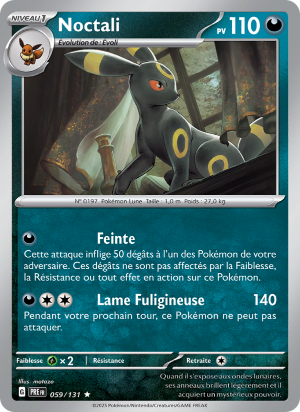 Noctali 059 — Prismatische Entwicklungen (French Pokémon TCG card)