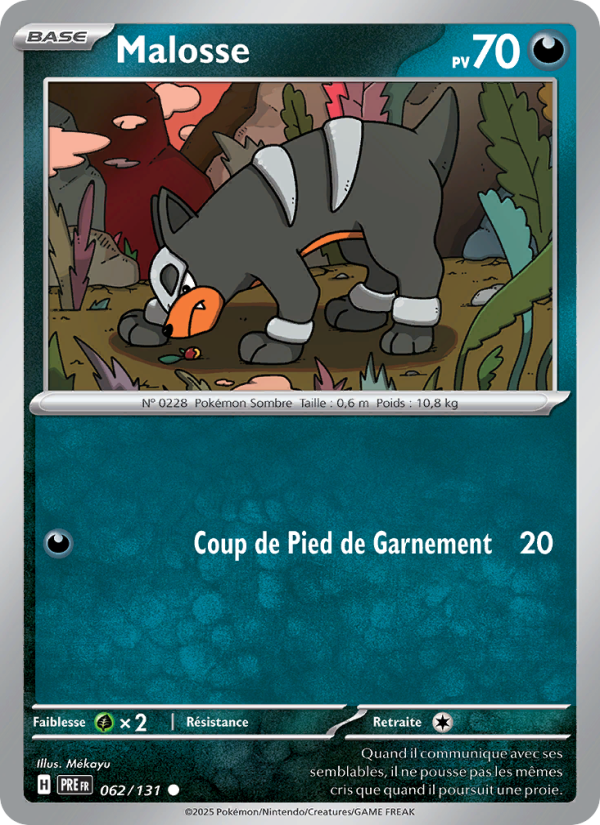Malosse 062 — Prismatische Entwicklungen (French Pokémon TCG card)