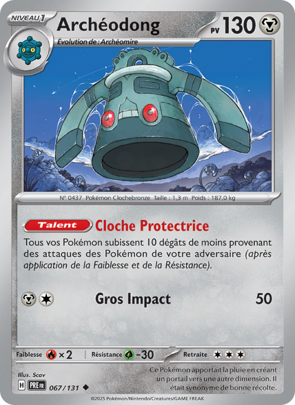 Archéodong 067 — Prismatische Entwicklungen (French Pokémon TCG card)