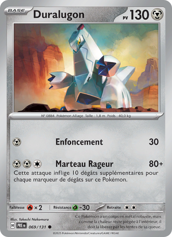 Duralugon 069 — Prismatische Entwicklungen (French Pokémon TCG card)
