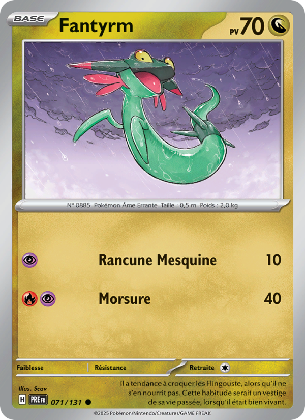 Fantyrm 071 — Prismatische Entwicklungen (French Pokémon TCG card)