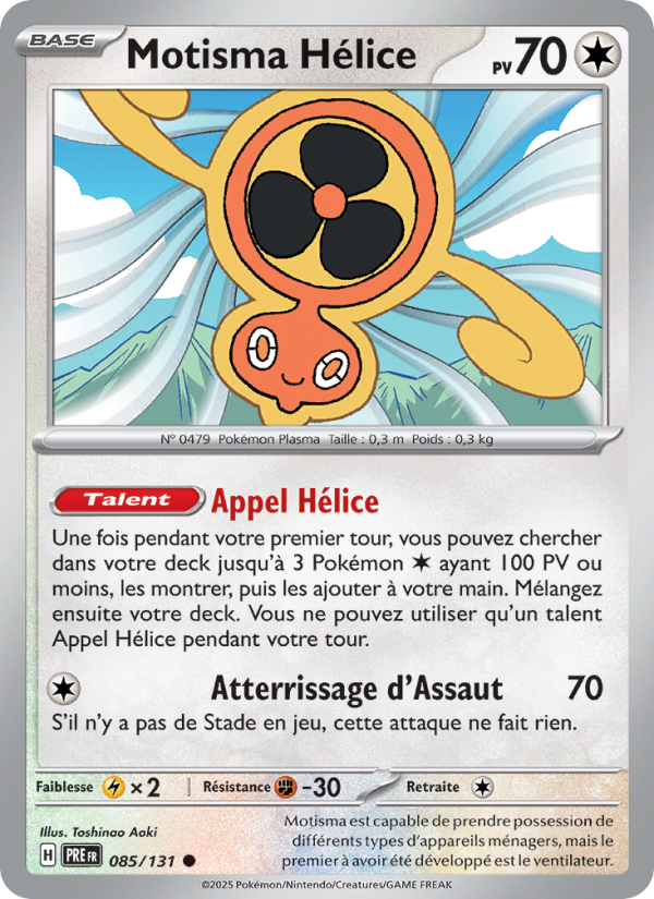 Motisma Hélice 085 — Prismatische Entwicklungen (French Pokémon TCG card)