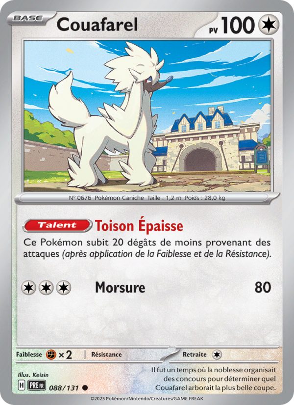 Couafarel 088 — Prismatische Entwicklungen (French Pokémon TCG card)