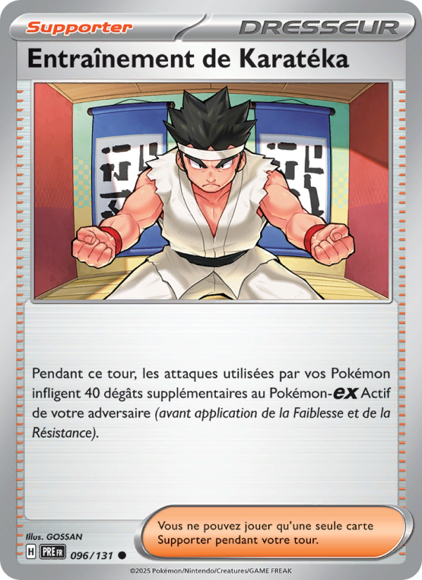 Entraînement de Karatéka 096 — Prismatische Entwicklungen (French Pokémon TCG card)
