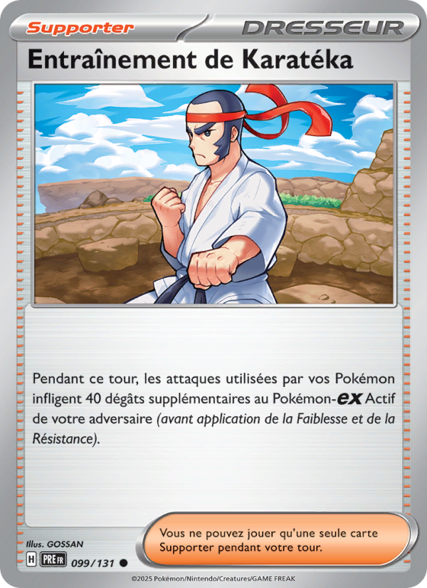 Entraînement de Karatéka 099 — Prismatische Entwicklungen (French Pokémon TCG card)