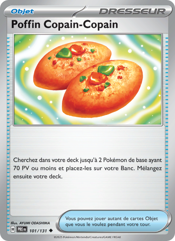 Poffin Copain-Copain 101 — Prismatische Entwicklungen (French Pokémon TCG card)