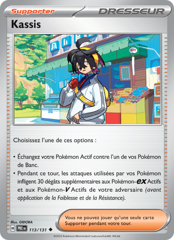 Kassis 113 — Prismatische Entwicklungen (French Pokémon TCG card)