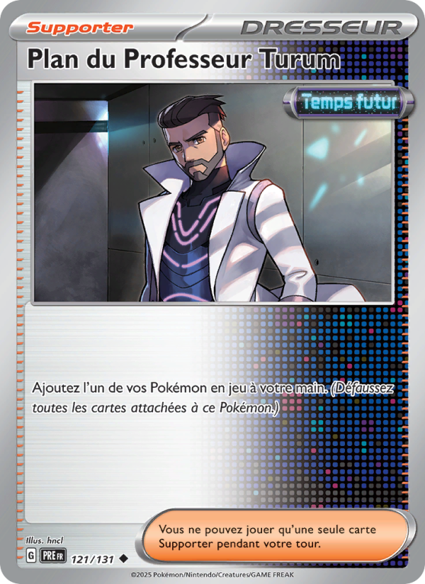 Plan du Professeur Turum 121 — Prismatische Entwicklungen (French Pokémon TCG card)