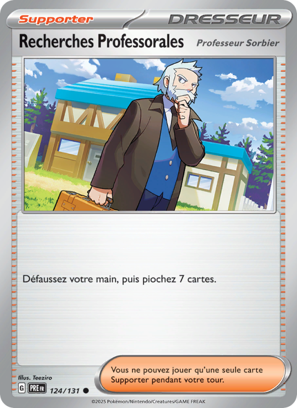 Recherches Professorales 124 — Prismatische Entwicklungen (French Pokémon TCG card)