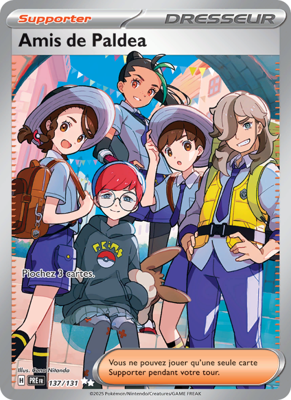 Amis de Paldea 137 — Prismatische Entwicklungen (French Pokémon TCG card)