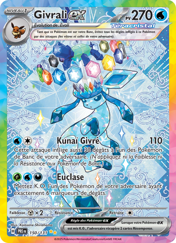 Givrali-ex 150 — Prismatische Entwicklungen (French Pokémon TCG card)