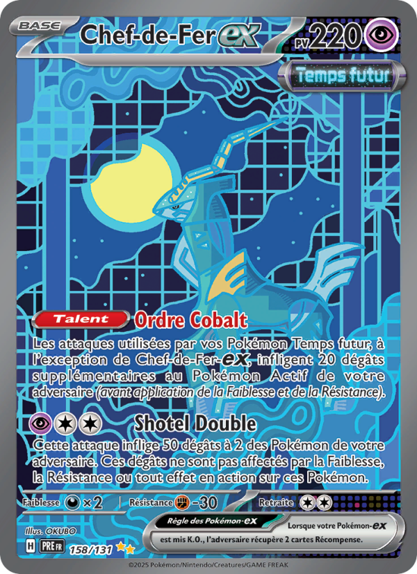 Chef-de-Fer-ex 158 — Prismatische Entwicklungen (French Pokémon TCG card)
