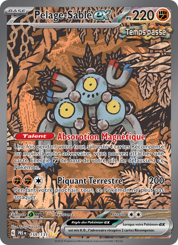 Pelage-Sablé-ex 159 — Prismatische Entwicklungen (French Pokémon TCG card)