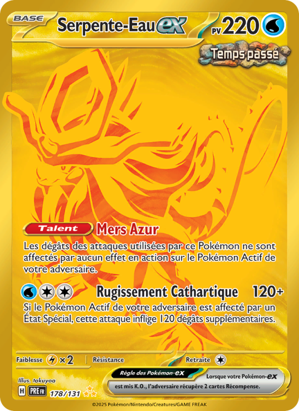 Serpente-Eau-ex 178 — Prismatische Entwicklungen (French Pokémon TCG card)