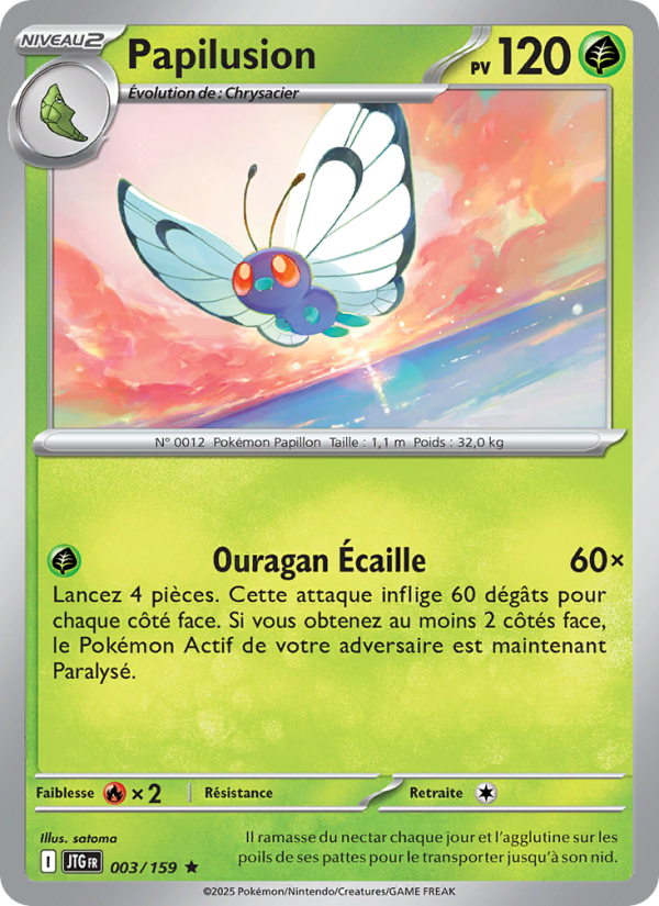 Papilusion 003 — Journey Together (French Pokémon TCG card)