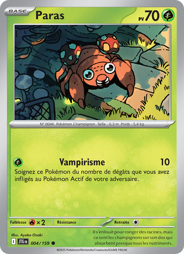 Paras 004 — Journey Together (French Pokémon TCG card)