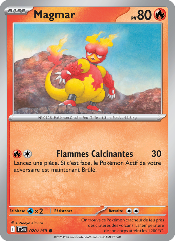 Magmar 020 — Journey Together (French Pokémon TCG card)