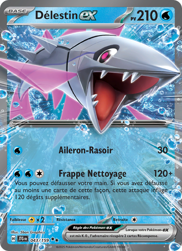 Délestin-ex 043 — Journey Together (French Pokémon TCG card)
