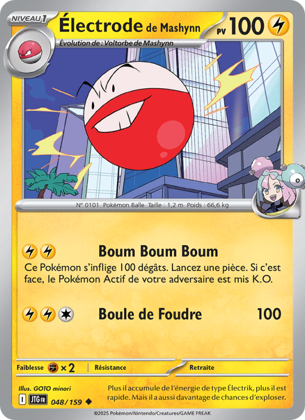 Électrode de Mashynn 048 — Journey Together (French Pokémon TCG card)