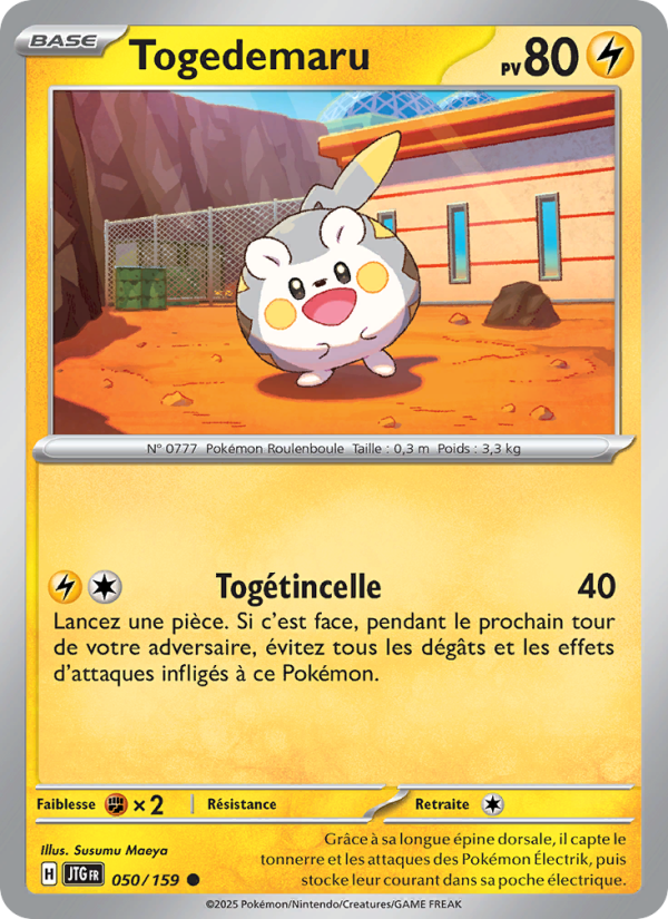 Togedemaru 050 — Journey Together (French Pokémon TCG card)