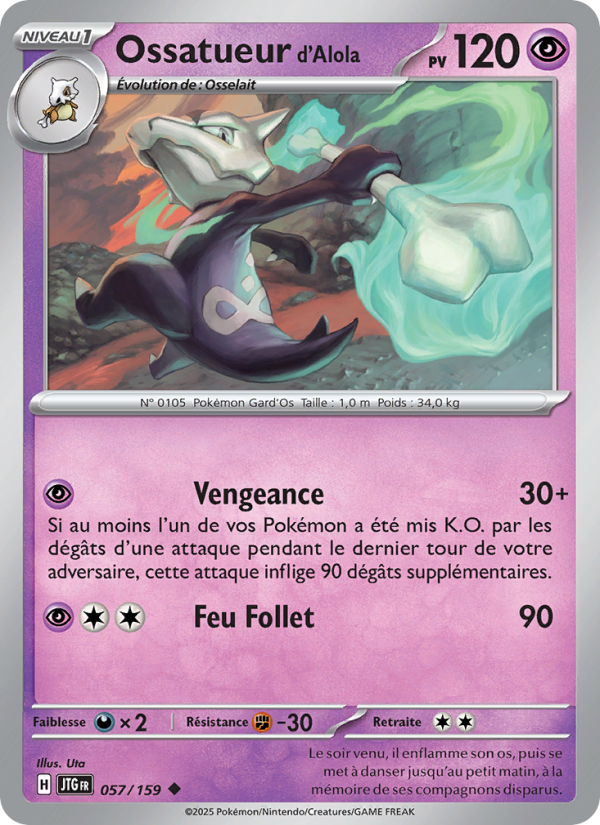 Ossatueur d'Alola 057 — Journey Together (French Pokémon TCG card)