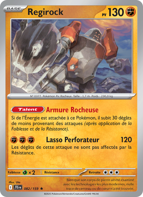 Regirock 082 — Journey Together (French Pokémon TCG card)